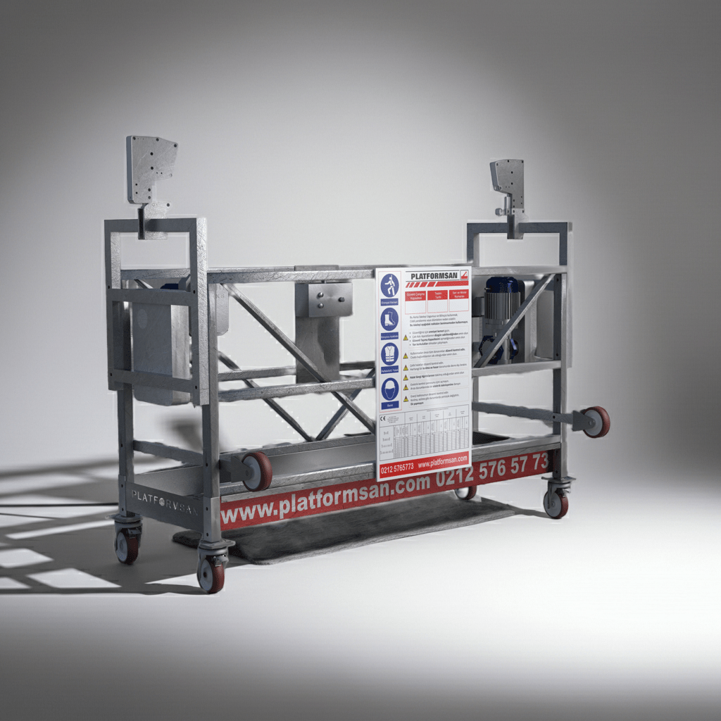 Platformsan Elektrikli Asma İskele CE Sertifikalı (Sıfır) - Cephe Platformu