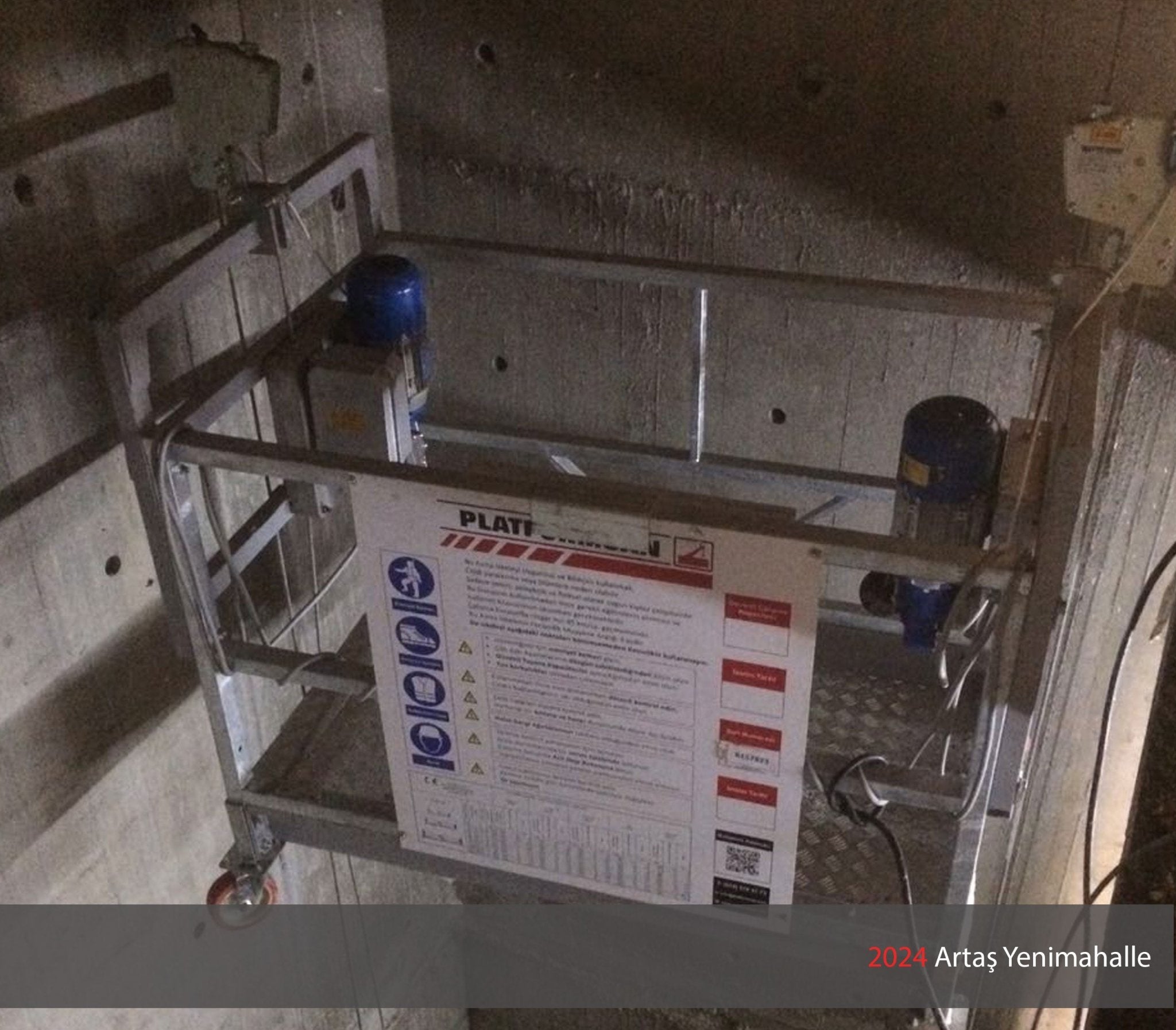 Platformsan Elektrikli asma iskele CE Sertifikalı (Yenilenmiş) - Cephe Platformu